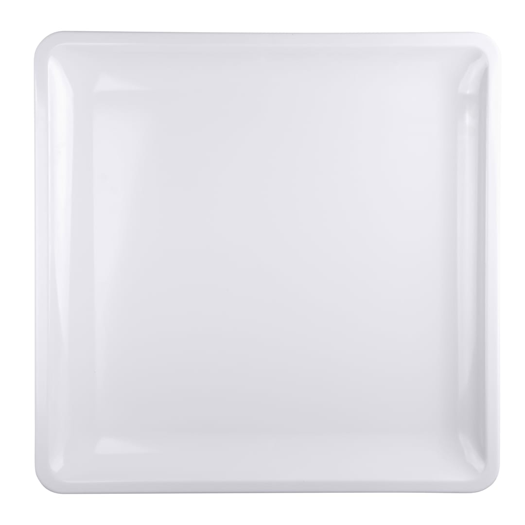 Elite Global Solutions M16118SQ-W White Olympus 16 x 16" Coupe Platter