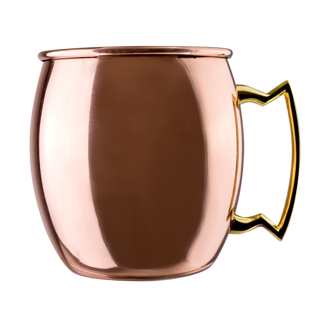 Steelite 7340MW001 16 Oz. Moscow Mule Mug w/ Brass Handle