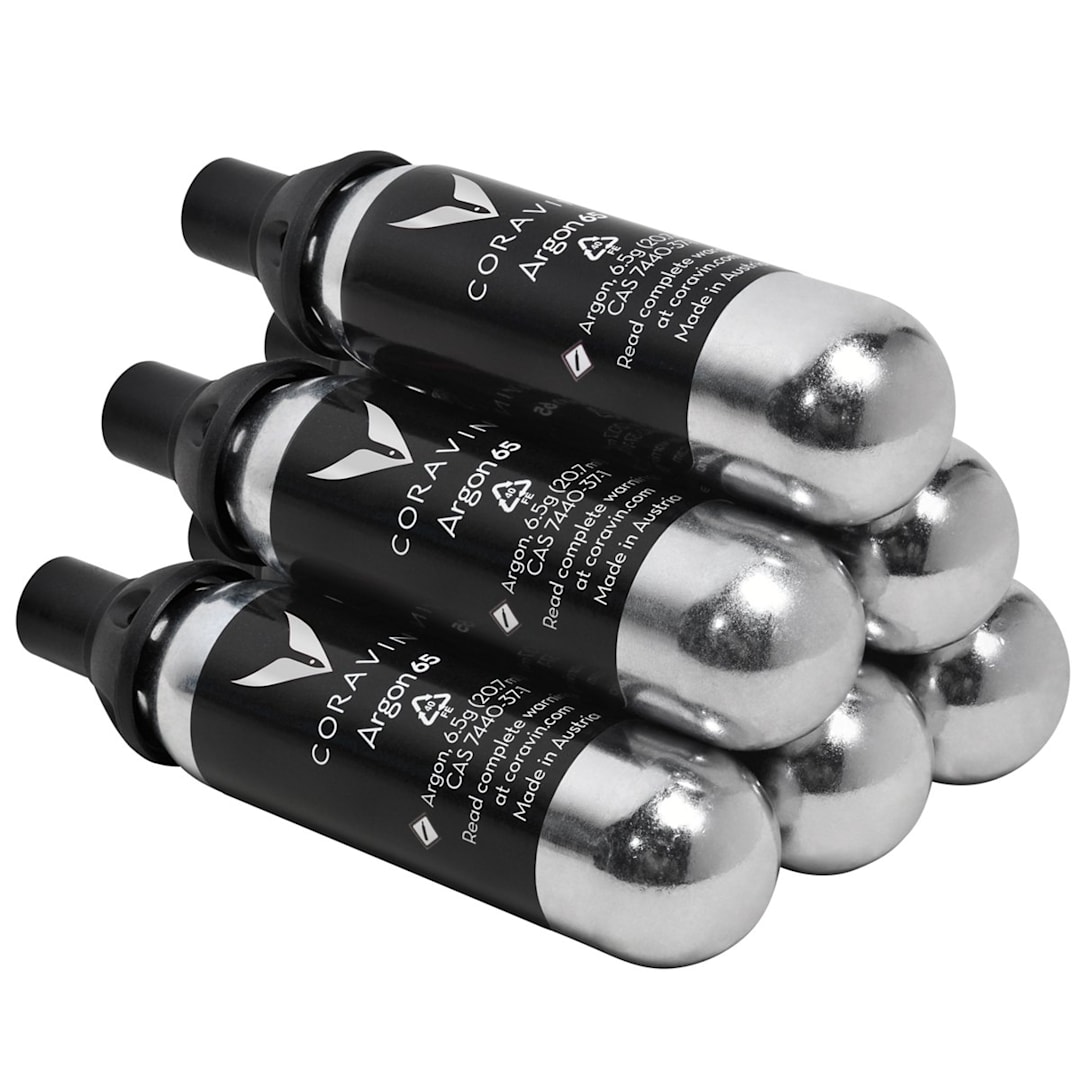 Wine Enthusiasts 488 01 06 Argon Capsule for Coravin - 6 / ST