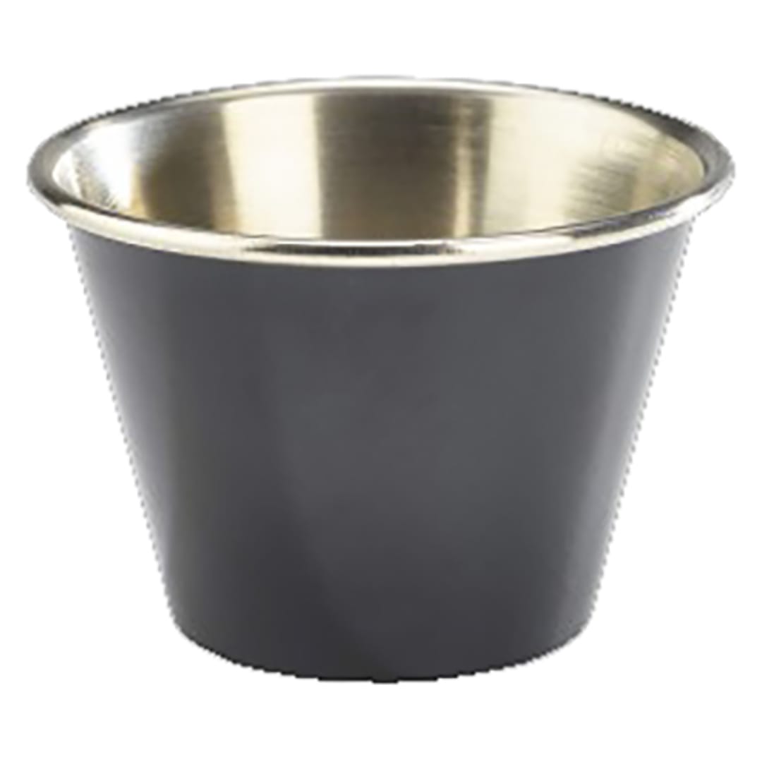 Steelite GWRAMST2BK S/S Black 2-1/2 Ounce Ramekin
