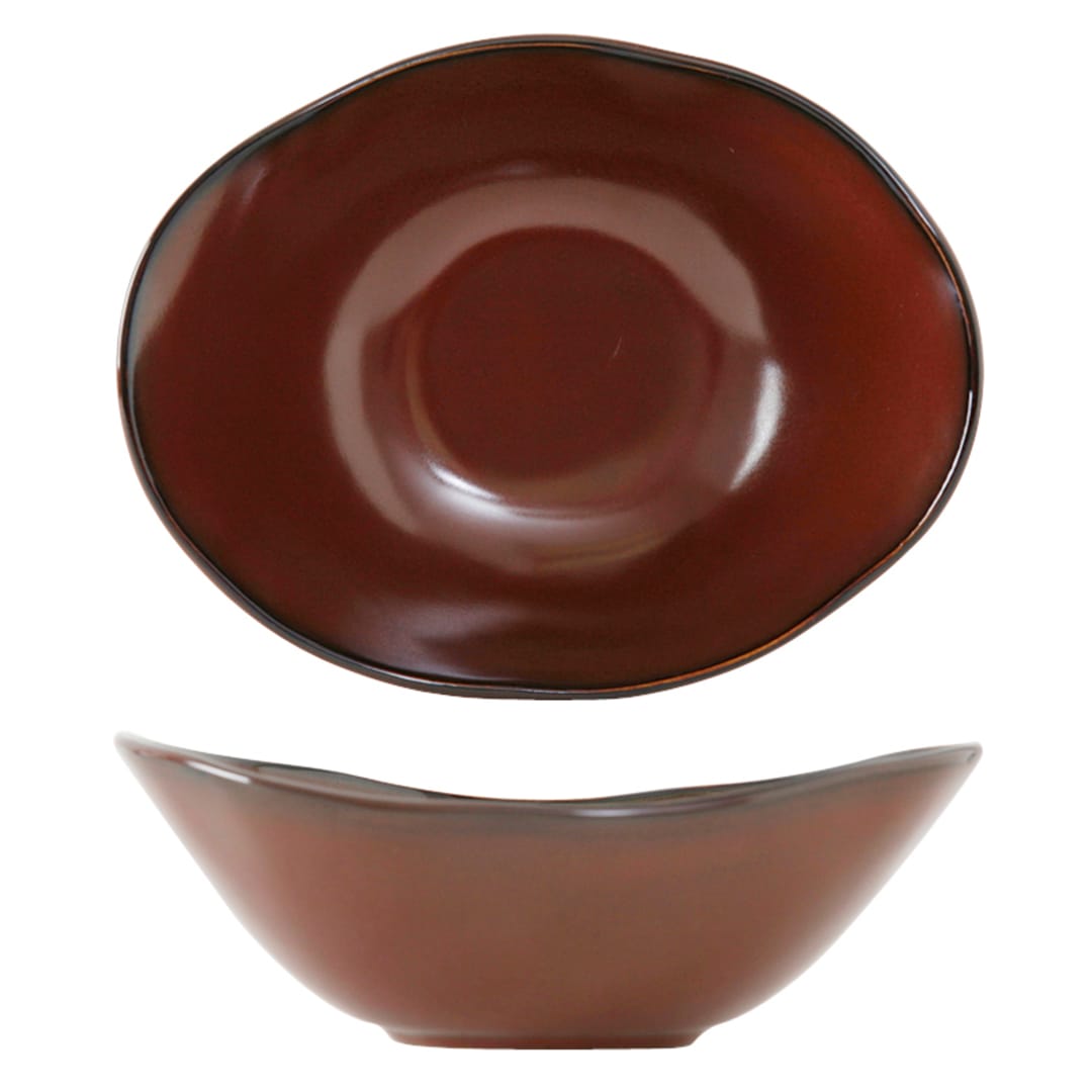 Tuxton GAR-403 Artisan Red Rock 20 Oz. Capistrano Bowl