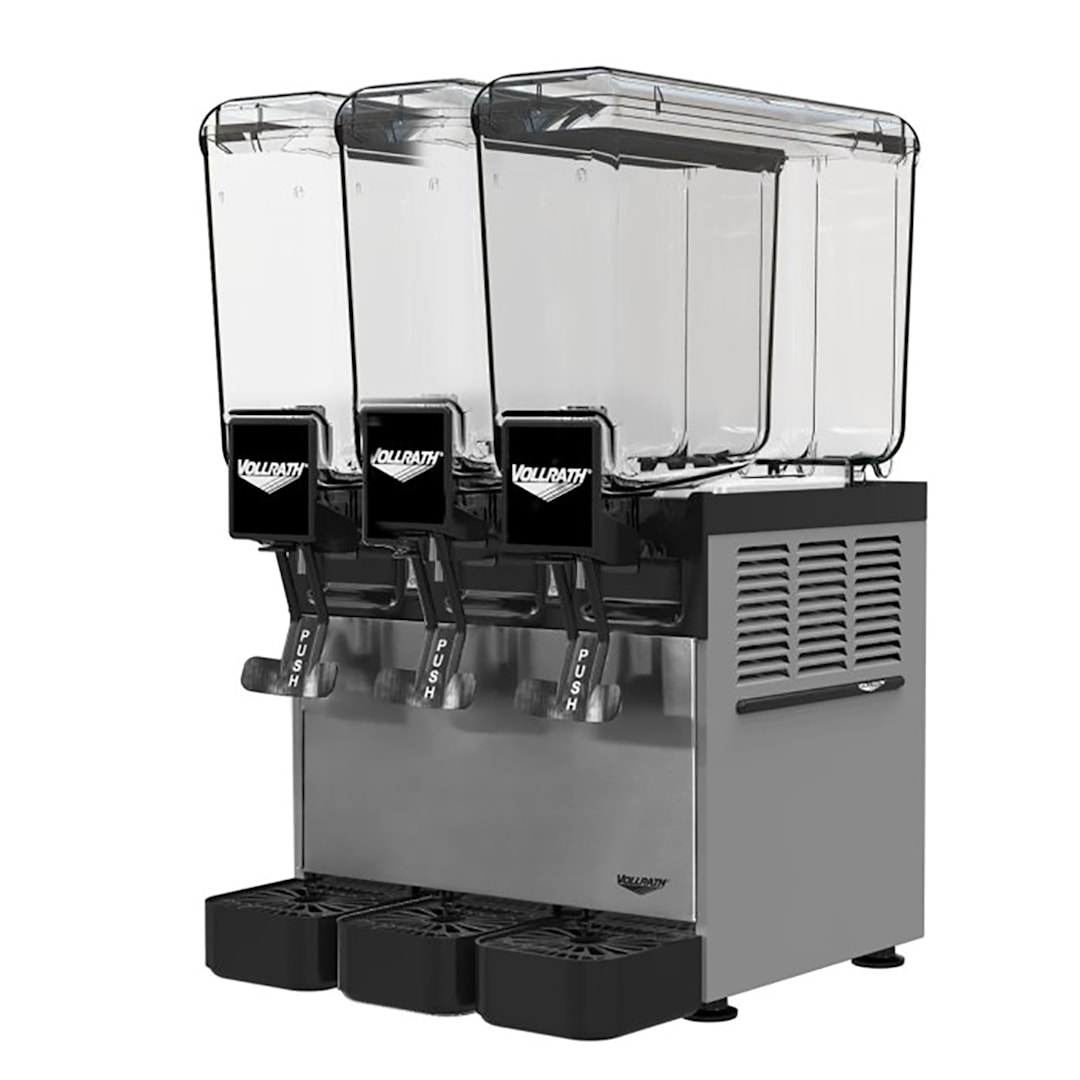 Vollrath VBBC3-37-A (3)2.11 Gal. Bowls w/ Agitator Beverage Dispenser