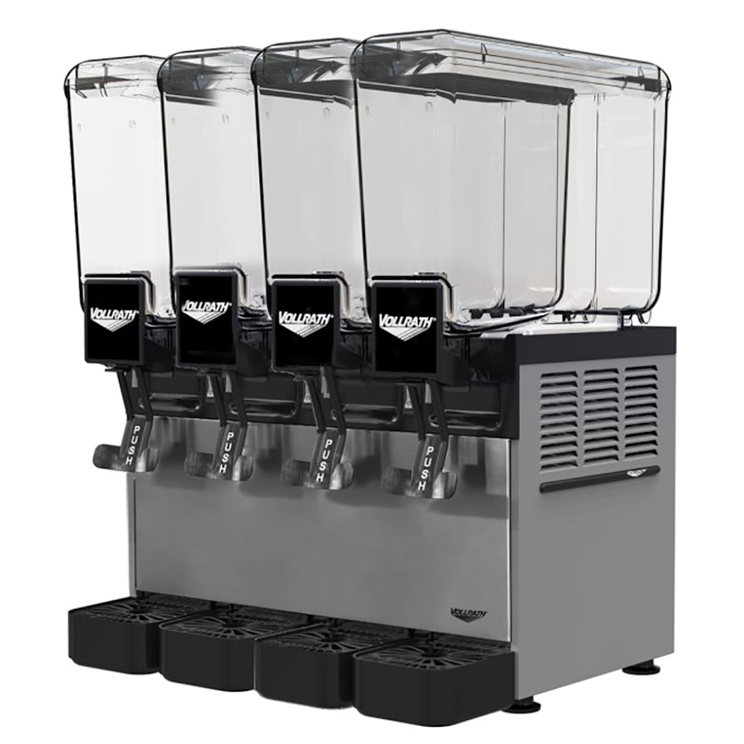 Vollrath VBBC4-37-A (4)2.11 Gal. Bowls w/ Agitator Beverage Dispenser