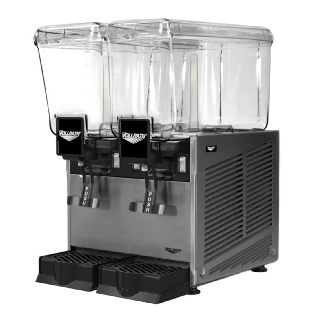 Vollrath VBBD2-37-F (2)3.17 Gallon Bowls/Fountain Spray Bev. Dispenser