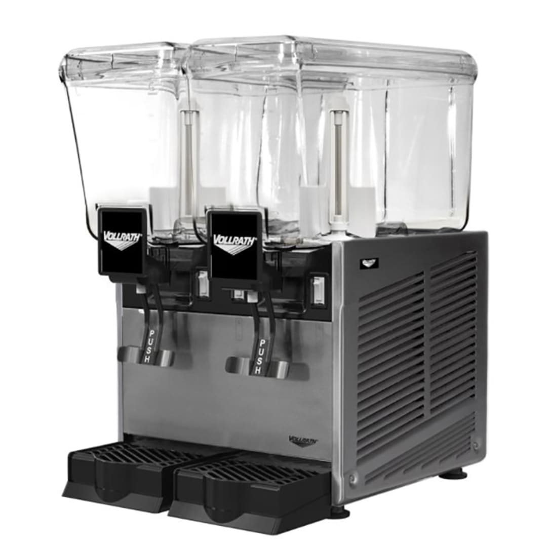 Vollrath VBBD2-37-S (2)3.17 Gallon Bowls/Stirring Paddle Bev Dispenser