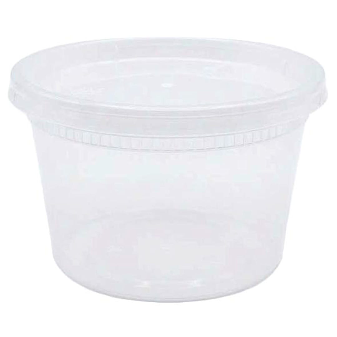 Darling Foodservice Clear 12 Ounce Deli Container with Lid