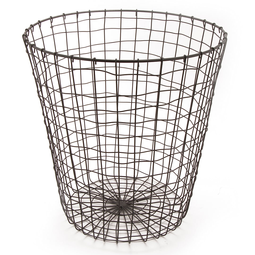 G.E.T. WB-312-MG Breeze Gun Metal Gray 15-3/4"Dia x 18"H Wire Basket