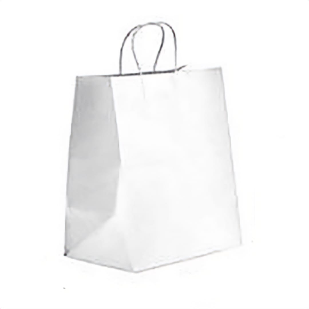 Darling Foodservice White 10 x 7 x 12" Bistro Bag