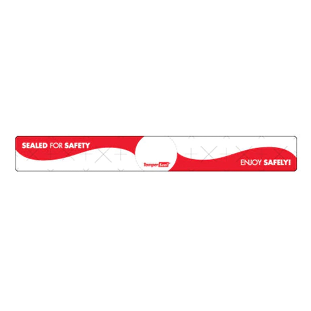 DayMark IT119542 Tamper Evident 1" x 8" Drink Label