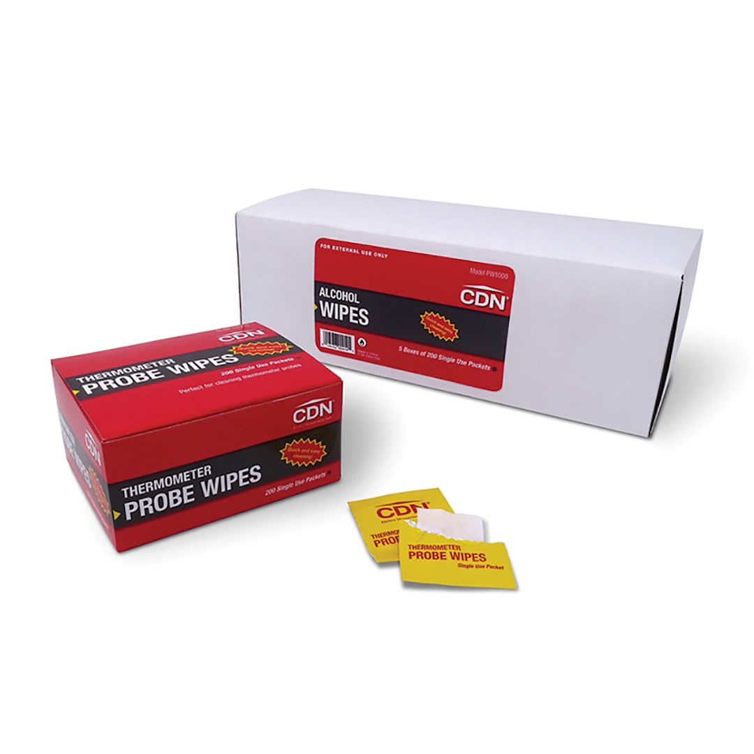 Component Design PW1000 1.2" x 2.2" Thermometer Probe Wipe - 1000 / CS