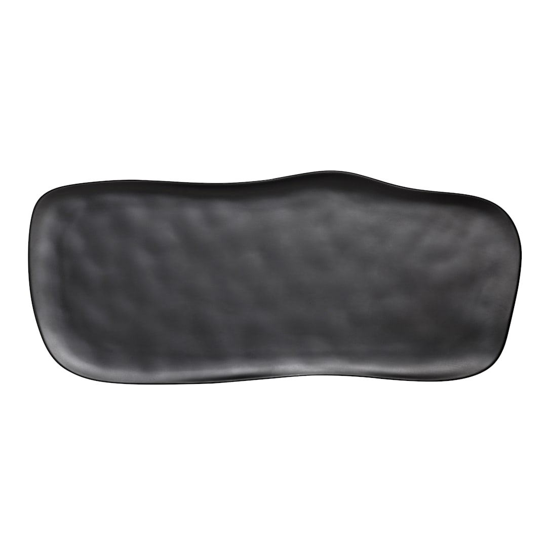 Delfin 7000DD009 Marisol Black 27 x 12 x 1/2 Sandwich Platter - 6 / CS