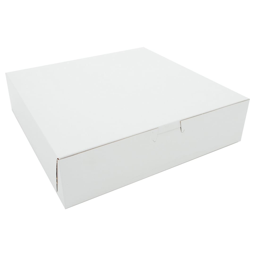 Southern Champion Tray 0969 White 10 x 10 x 2.5" Bakery Box