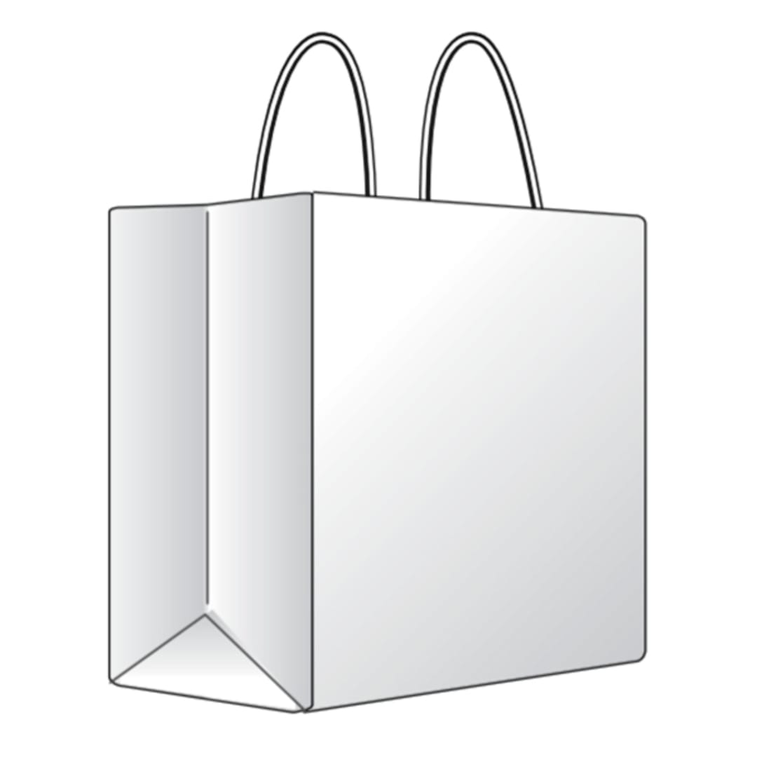Darling Foodservice White 14 x 10 x 15.25" Bag