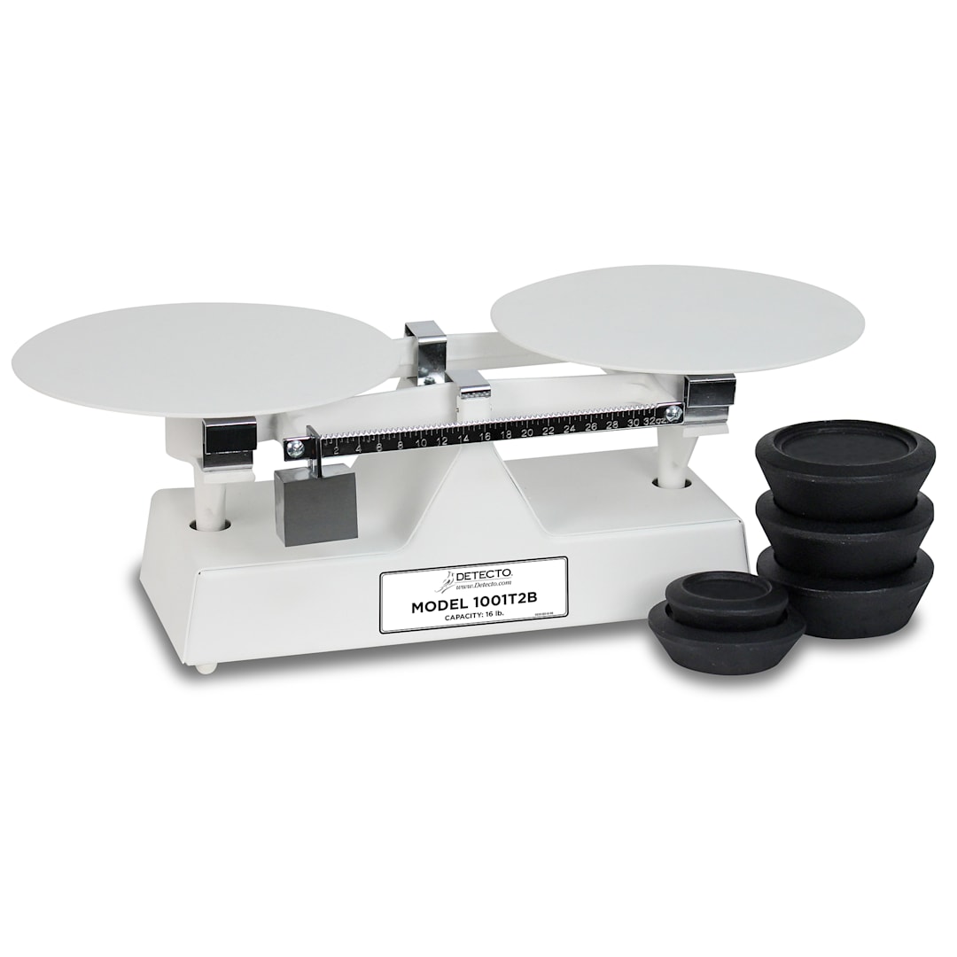 Detecto Scale 1001T2BNS Mechanical 32 Oz. x 1/2 Oz. 16 Lb Bakers Scale