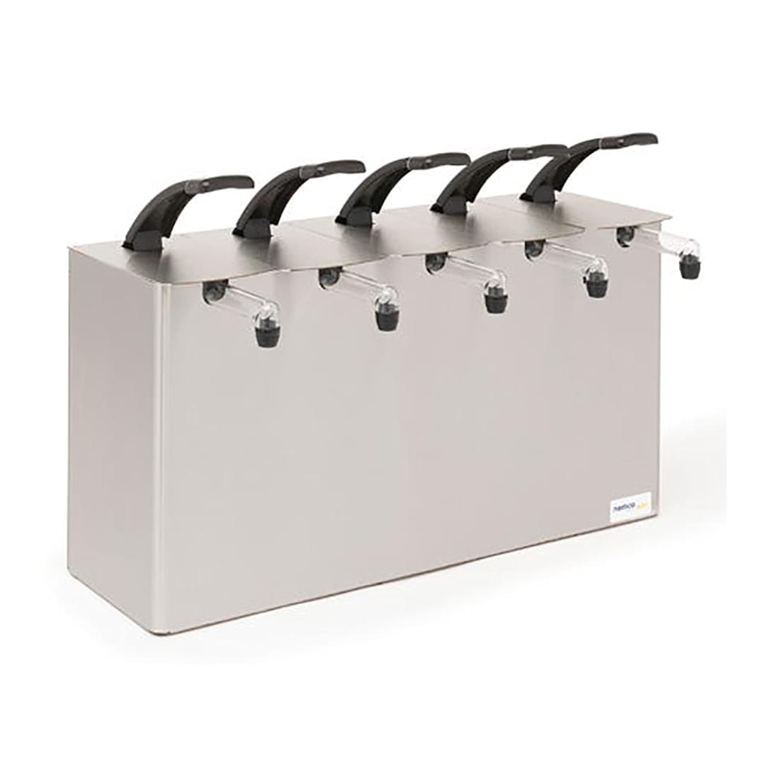 Nemco 10965 S/S Quintuple Condiment Pump for 1.5 Gallon Pouch