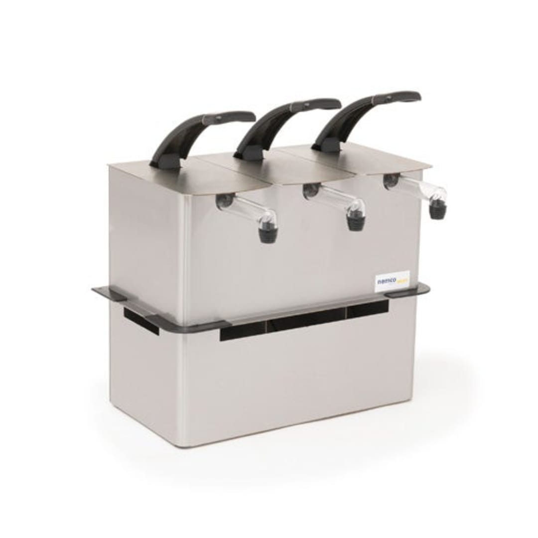 Nemco 10968 Triple Drop-In Condiment Dispenser for Pouch