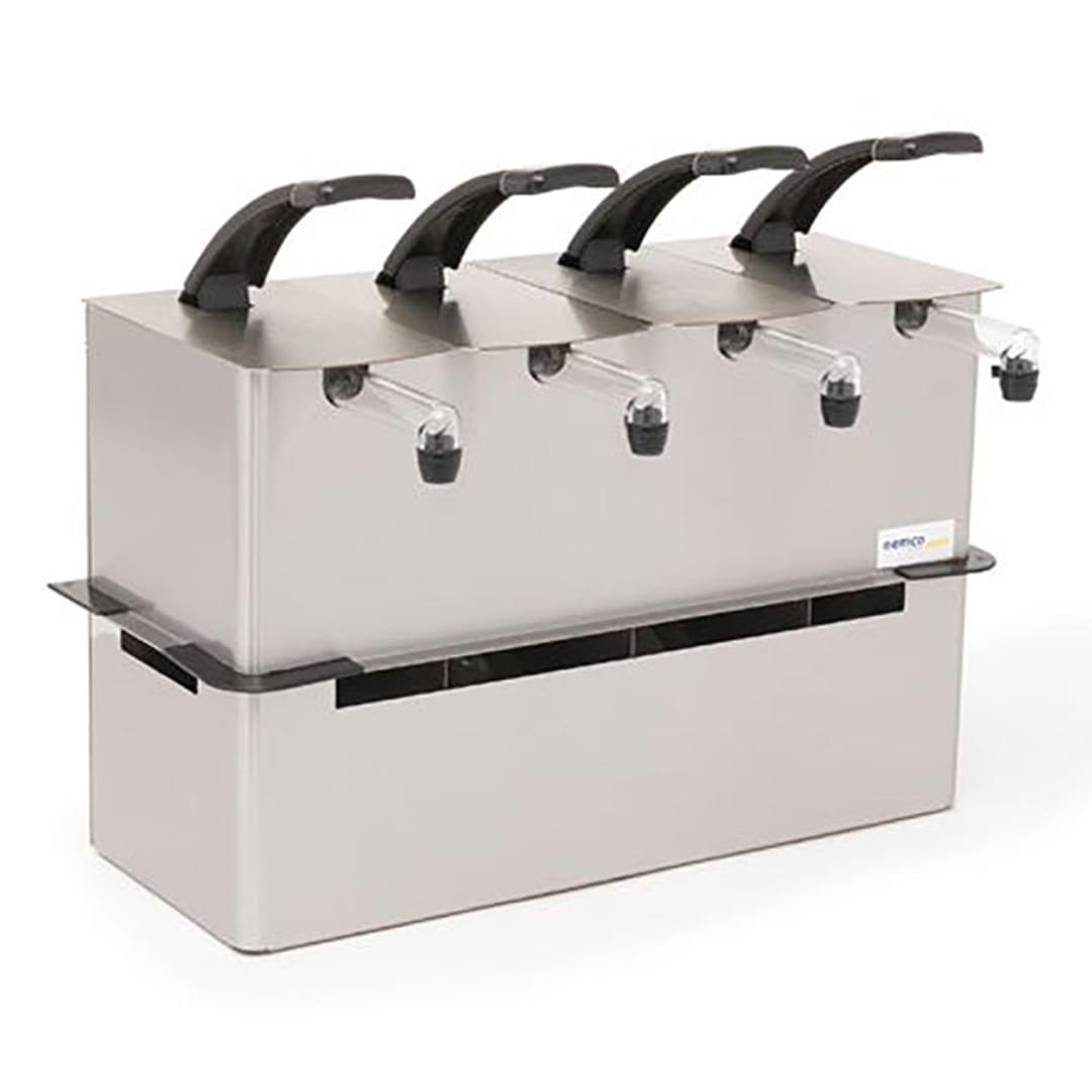 Nemco 10969 Quadruple Drop-In Condiment Dispenser for Pouch