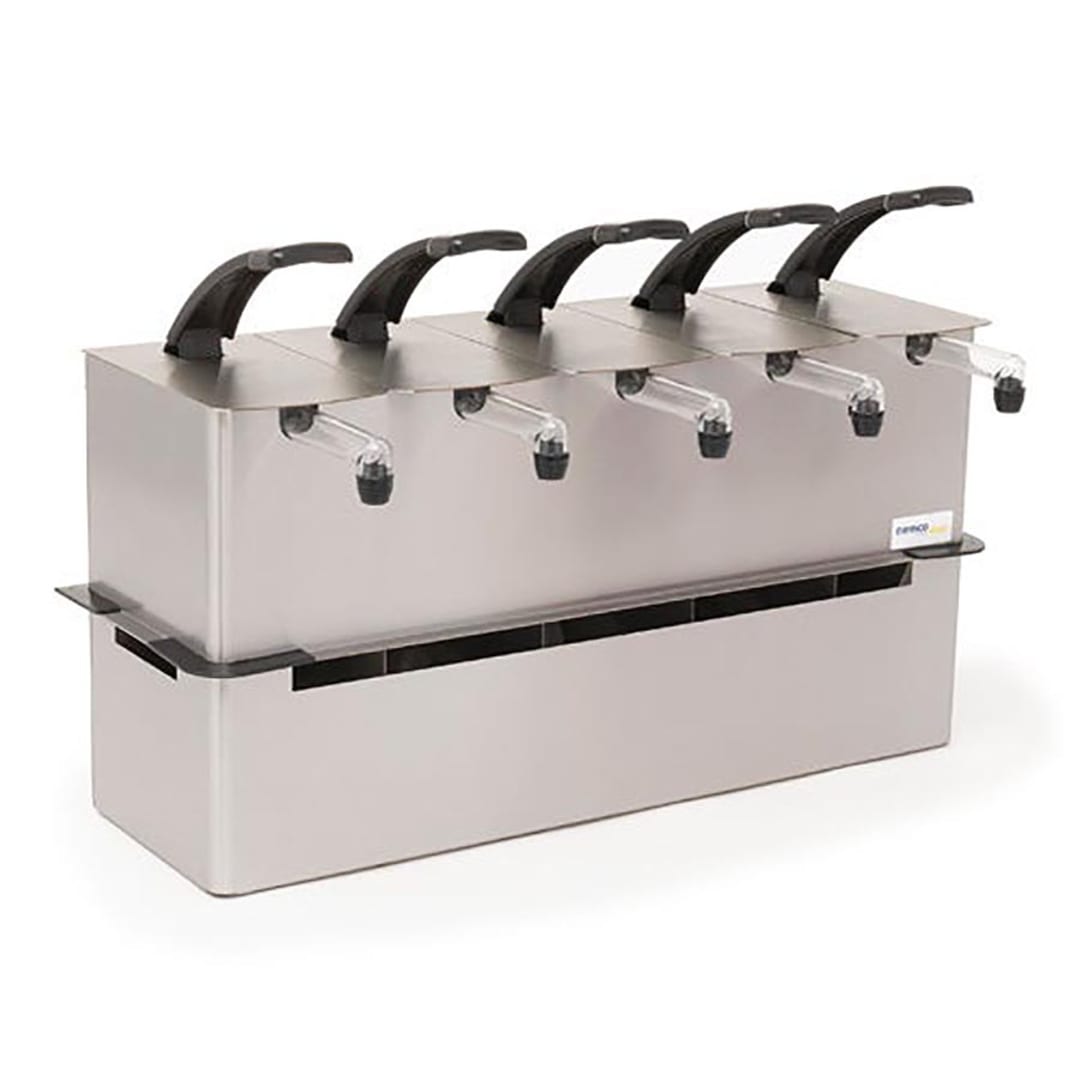 Nemco 10970 Quintuple Drop-In Condiment Dispenser for Pouch