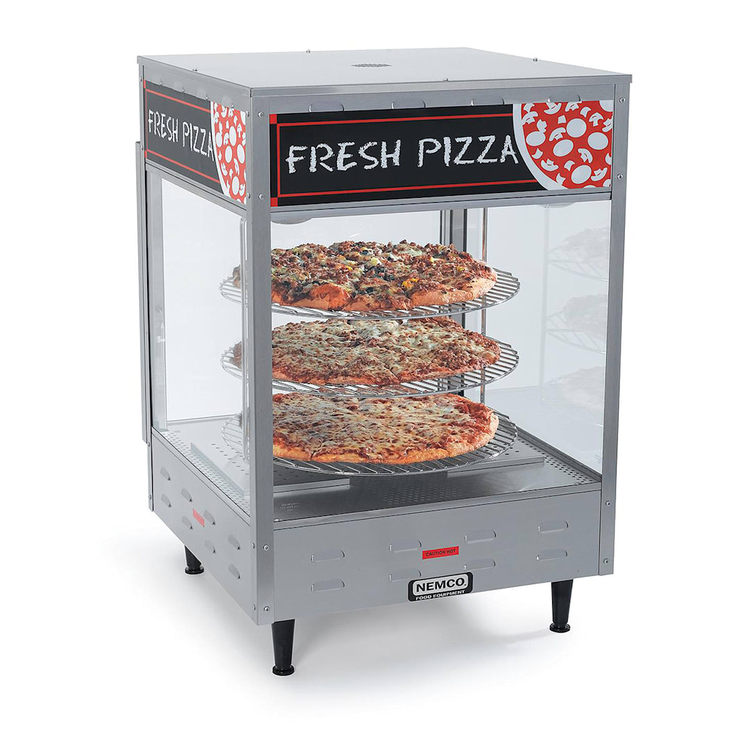 Nemco 6451 3-Tier 33-7/8" x 22.5" x 22.5" Pizza Merchandiser