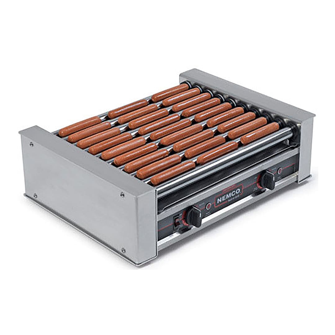 Nemco 8045N 120V Narrow 45 Capacity Hot Dog Roller Grill