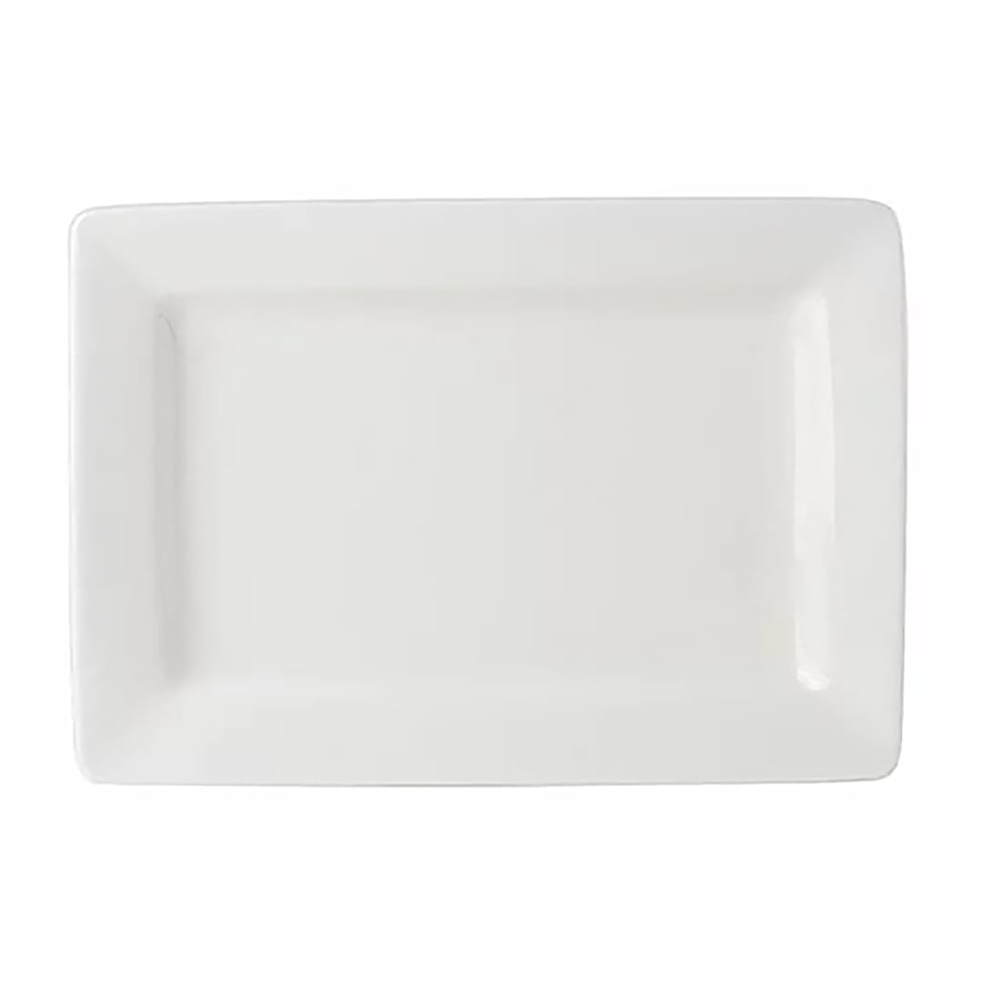 Tuxton ABU-550 Napa Pearl White 8" x 5.5" Plate