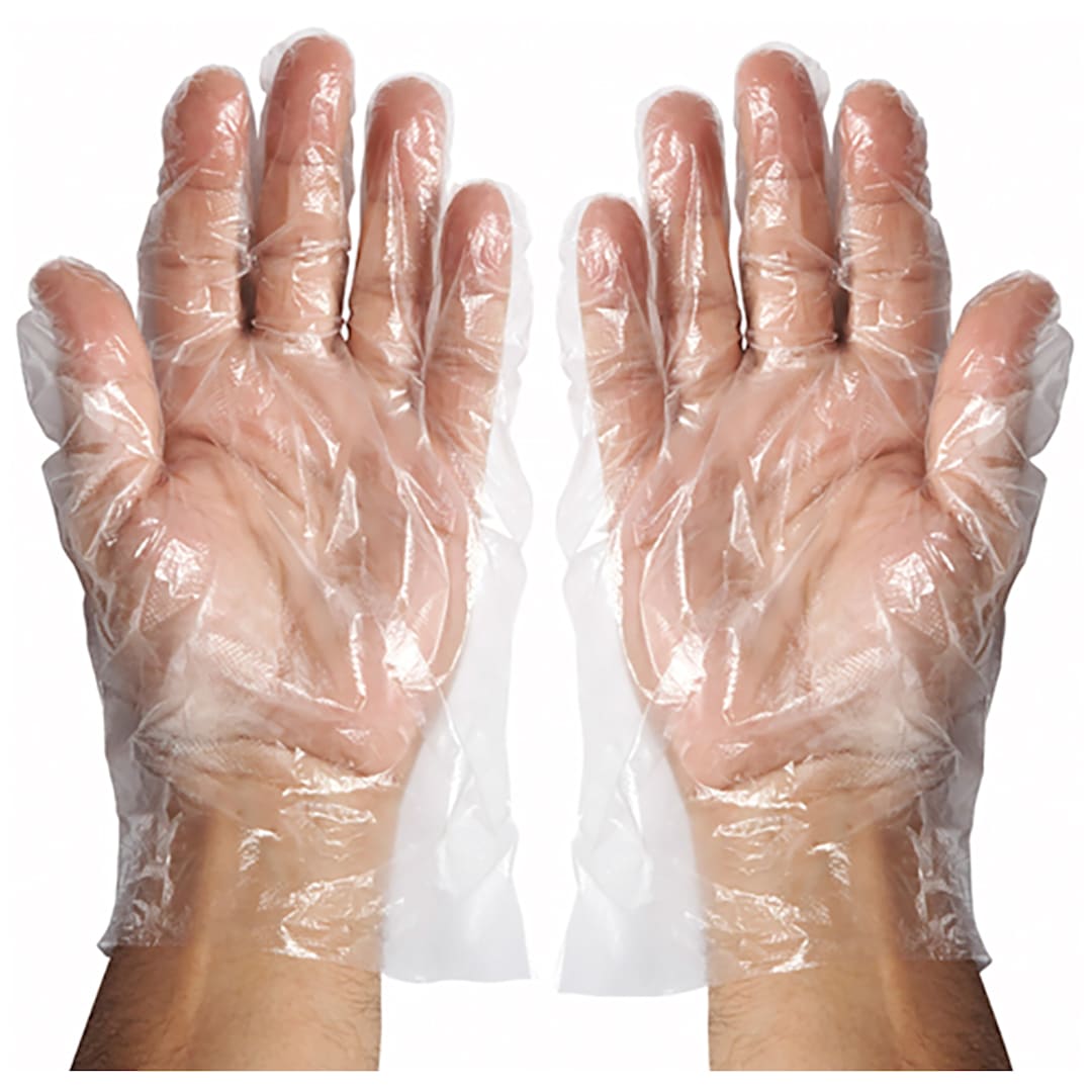 Winco GLP-M Medium Disposable Poly Gloves