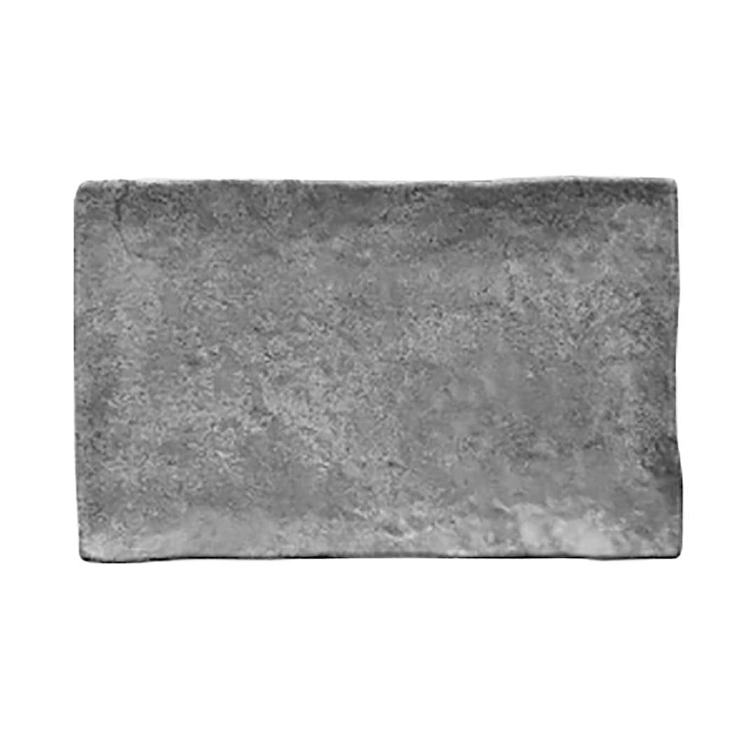 EGS D61215RC-CO Basalt Coal 15.4 x 6.5 x 1.25" Plate - 6 / CS