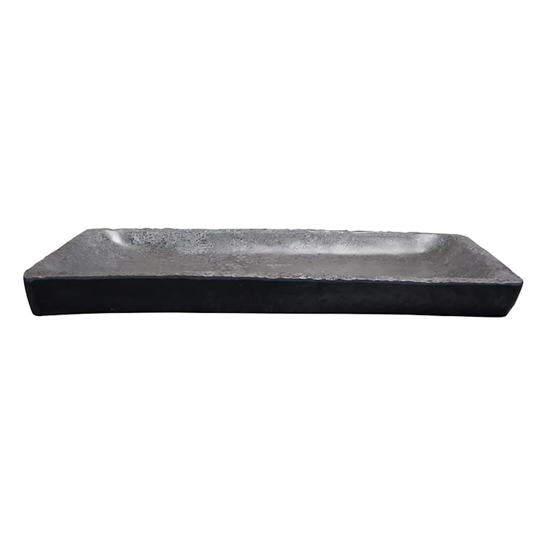 EGS M1671RC-CO Basalt Coal 16-1/8 x 7 x 1-1/4" Platter