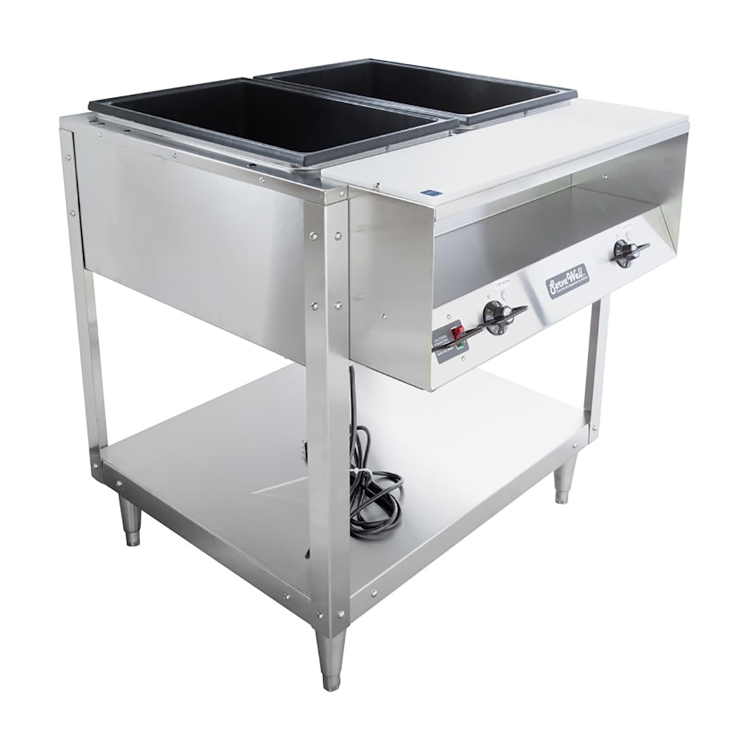 Vollrath 38102 32" x 32" x 34" 2 Well Hot Food Table