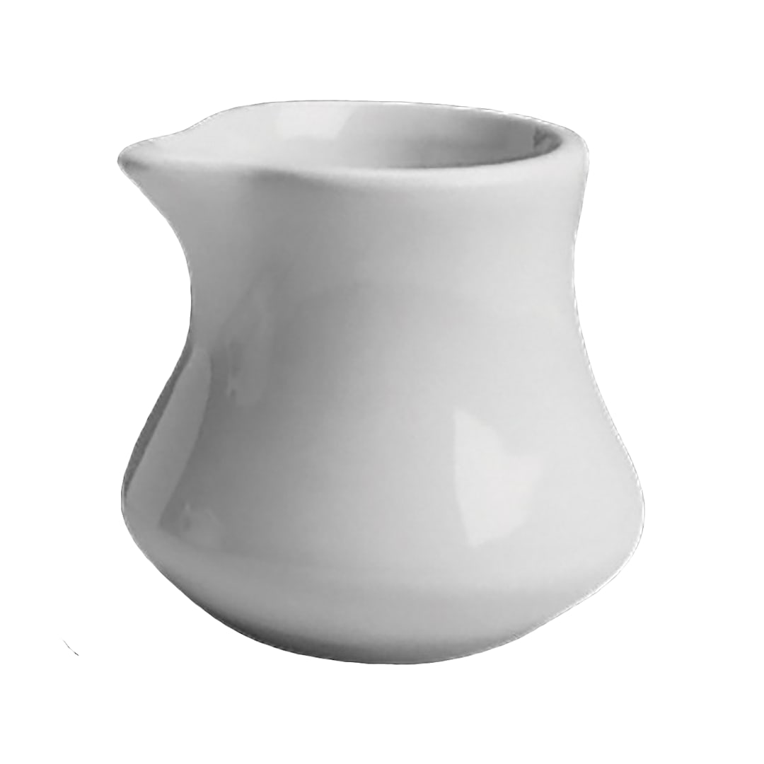Hall China HL195122AWHA White 3-1/2 Ounce Empire Creamer