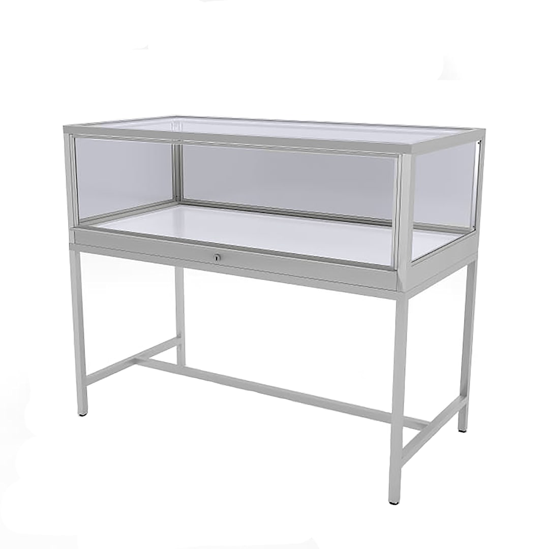 DisplayDispensary.com DDKIT3SC Chrome Glass Cabinet Display w/ Light