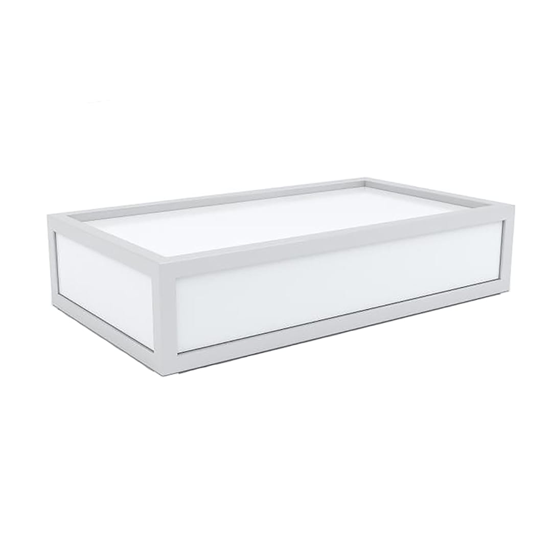 DisplayDispensary.com DDBRMWHT Medium Brandable Riser with Inset Top