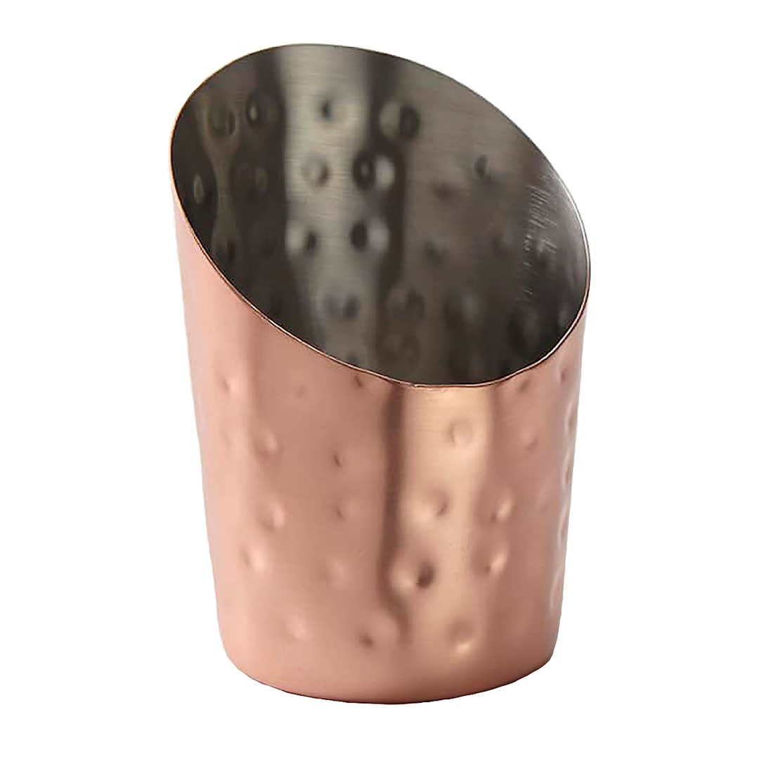 American Metalcraft FFCCH45 Hammered Copper 12 Oz. French Fry Basket