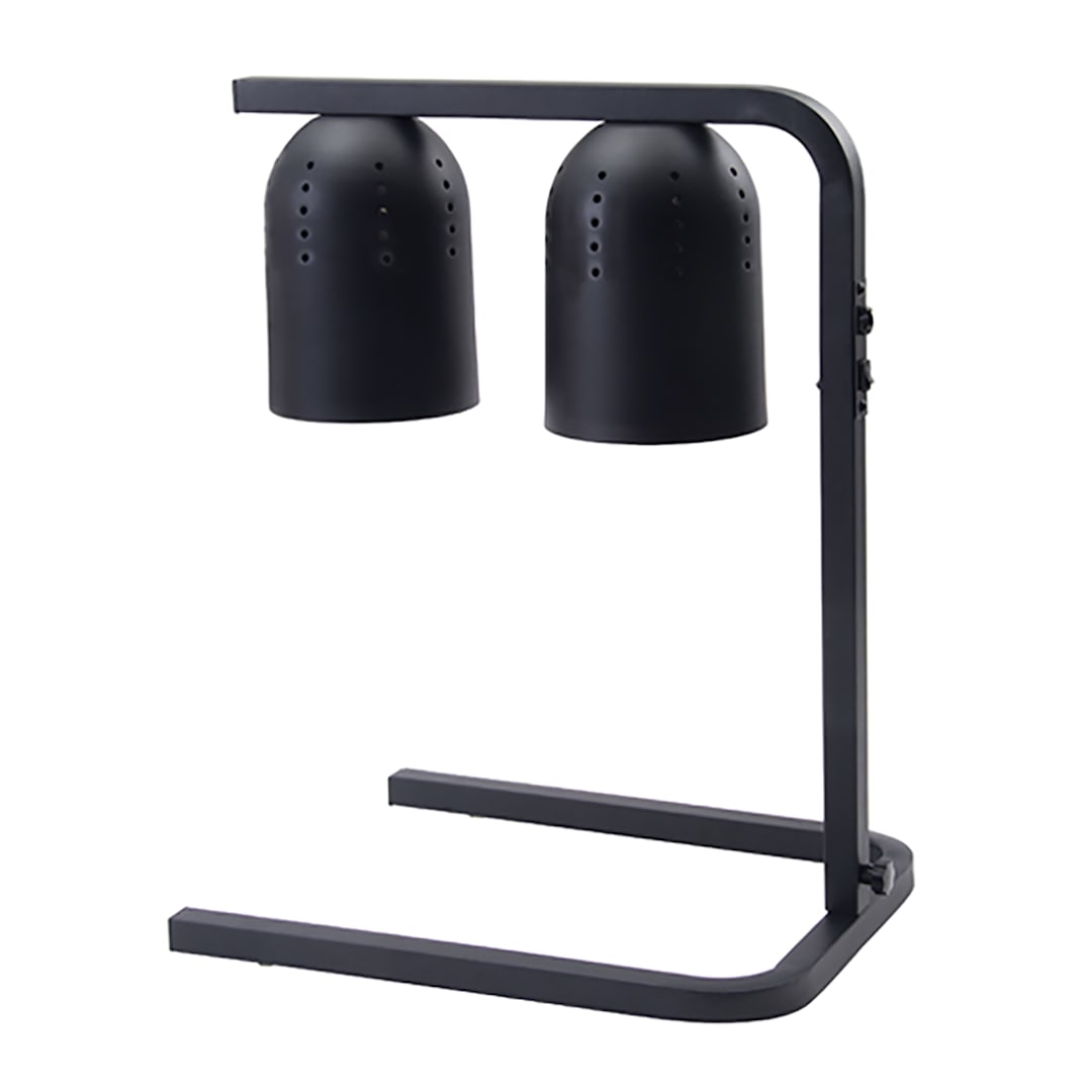 Winco EHL-3C Black 120V 3-Position Heat Lamp