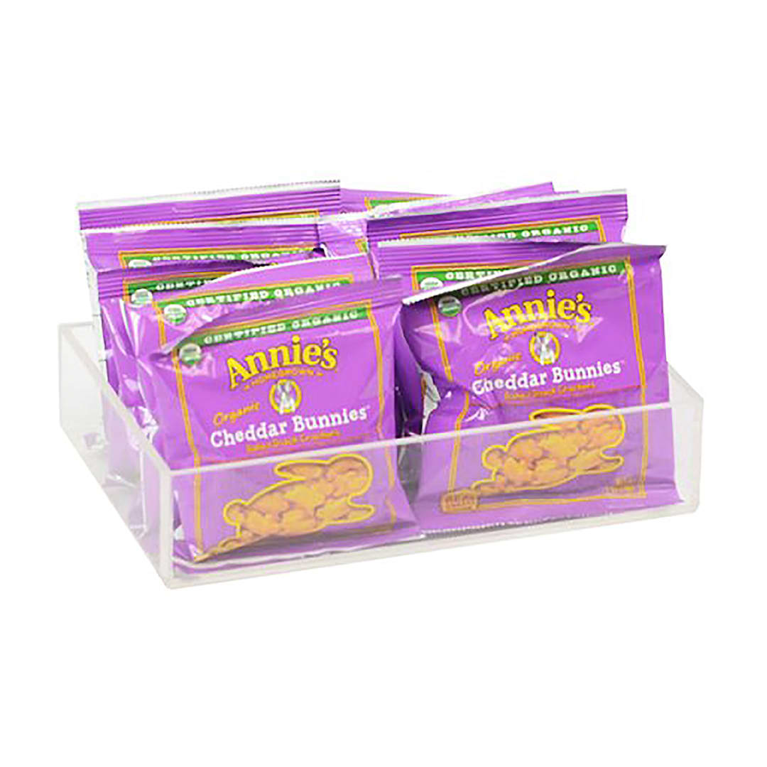 Cal-Mil 22314-2-12 Clear Acrylic 9" x6" x2" Rectangle Box- 4 / CS