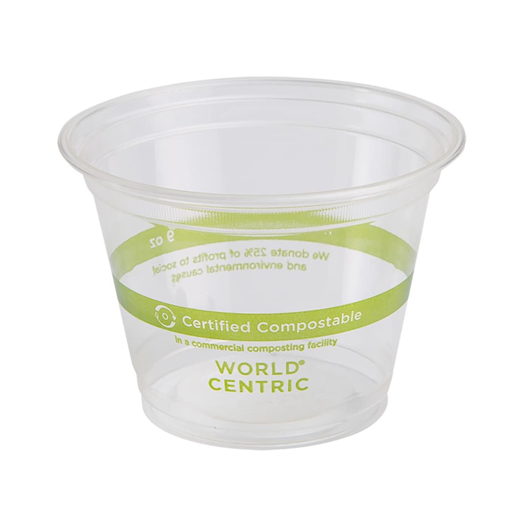 World Centric CP-CS-9Q Clear Squat 9 Ounce Cold Cup - 1000 / CS