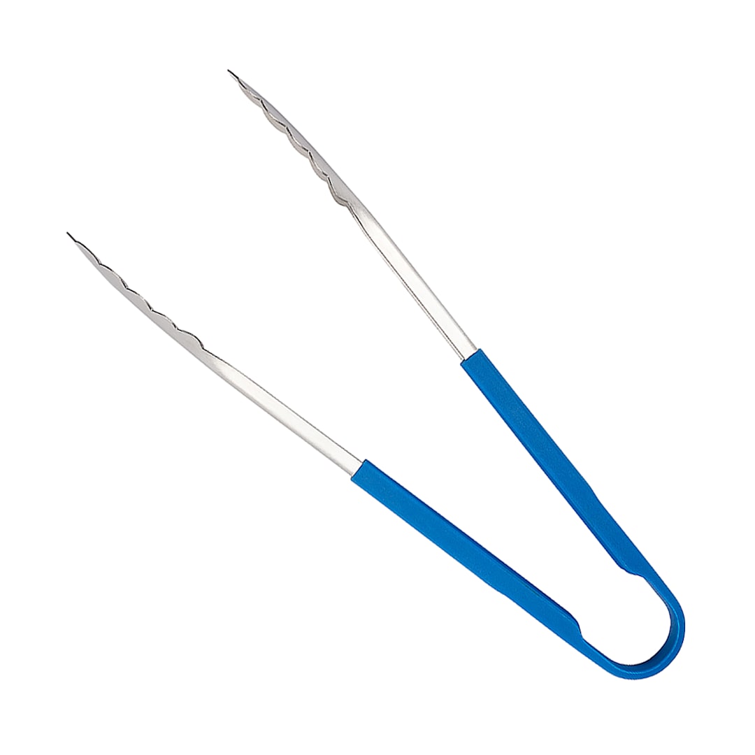 Dexter Russell Cutlery 91510 12" Utility Tong w/ Blue Silicone Handle