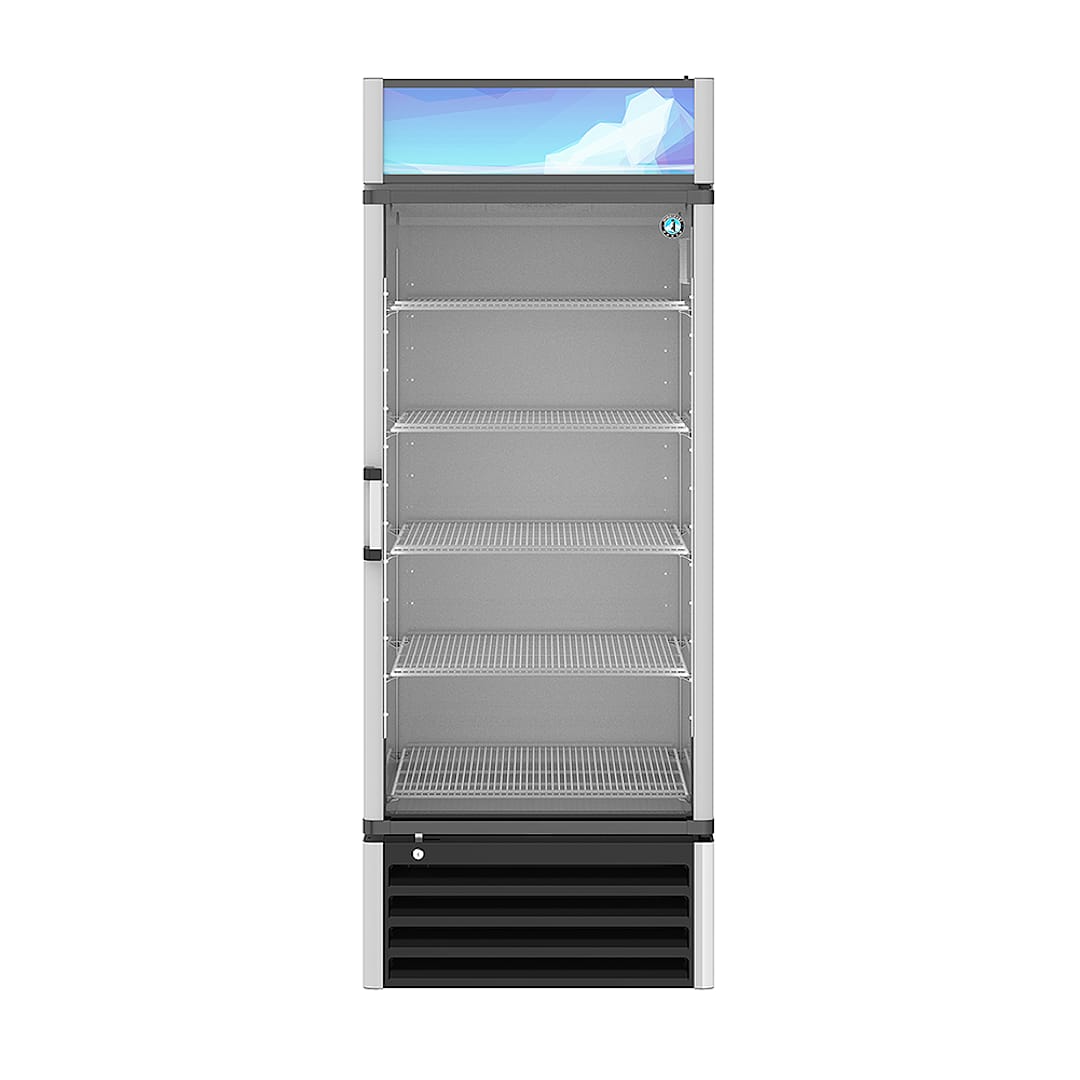 Hoshizaki RM-26-HC Single Section Glass Door Reach-In Merchandiser