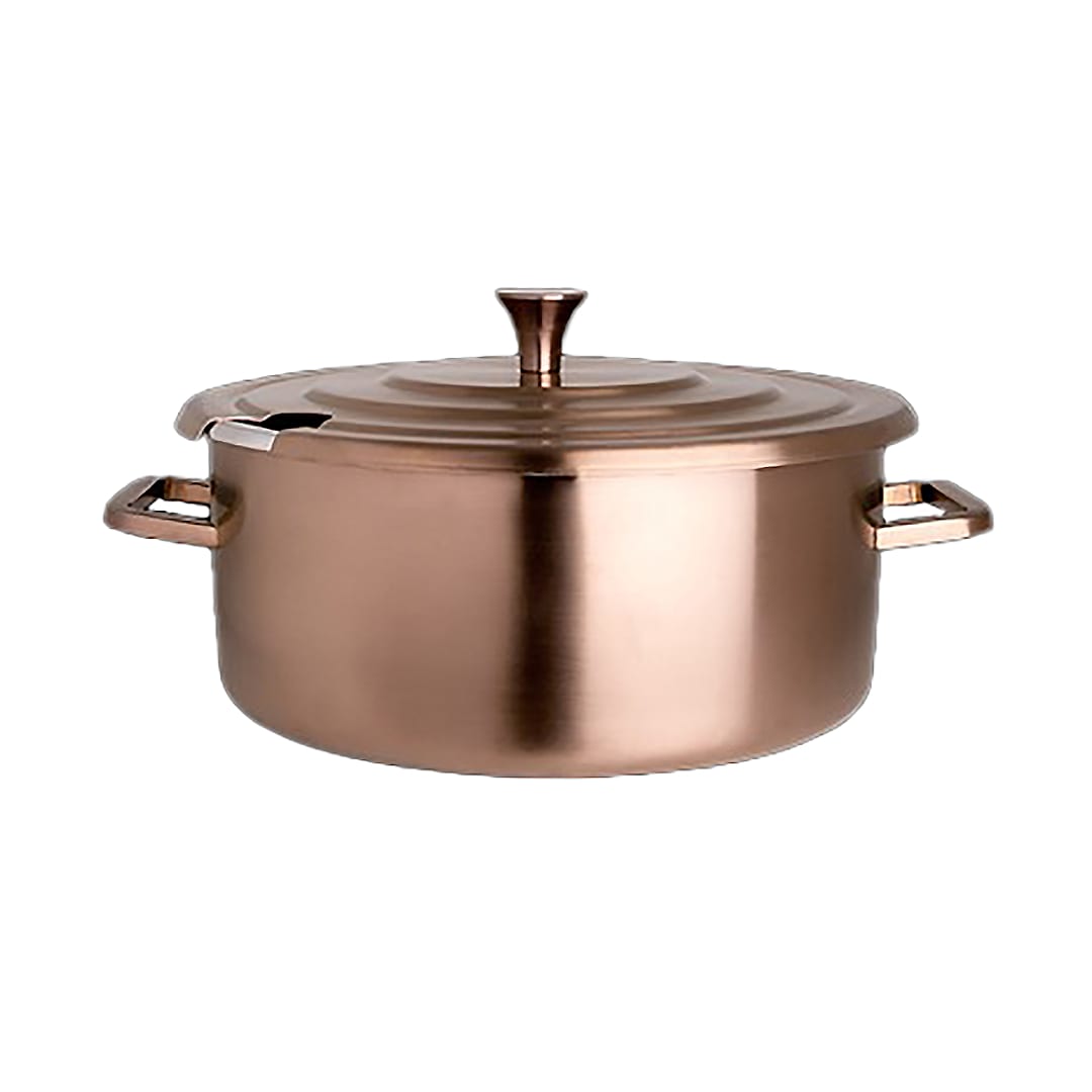 Steelite 7353MW304 Creations Bronze Round 5.5 Quart Homestyle Chafer