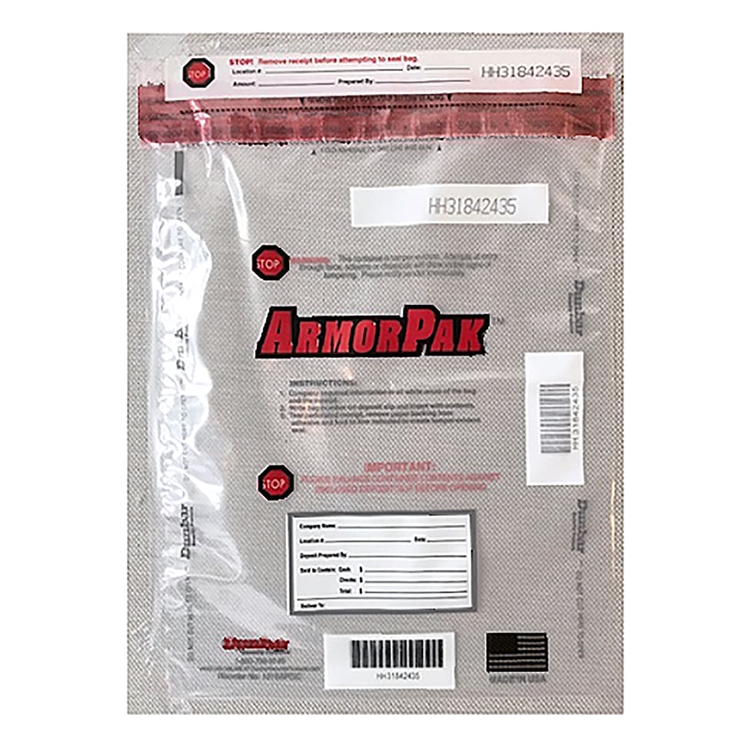 Dunbar Security 1520APGC Single Pouch 15" x 20" Deposit Bag