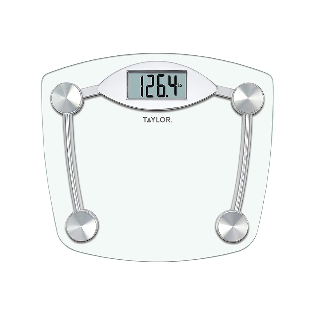 Taylor Precision 75064192 Tempered Glass 400 Lb Digital Bathroom Scale