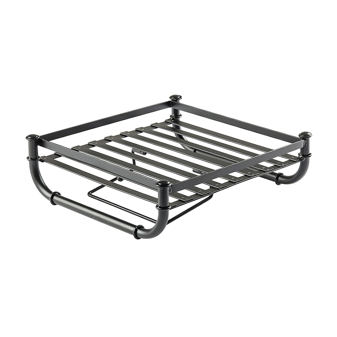 TableCraft 10075 Industrial Collection Black Metal Cutlery Holder Rack