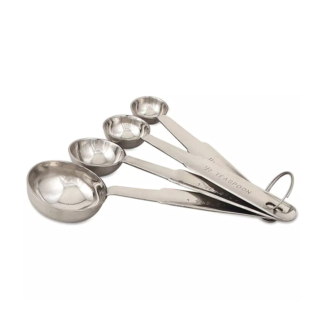 Browne Foodservice 2316EH 4-Pc. S/S Heavy Duty Measuring Spoon Set