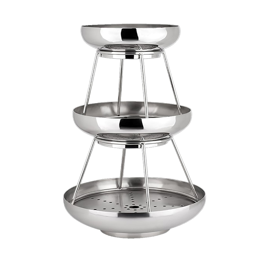 Steelite 5850JX61 S/S 3-Tier Coupe Seafood Stand