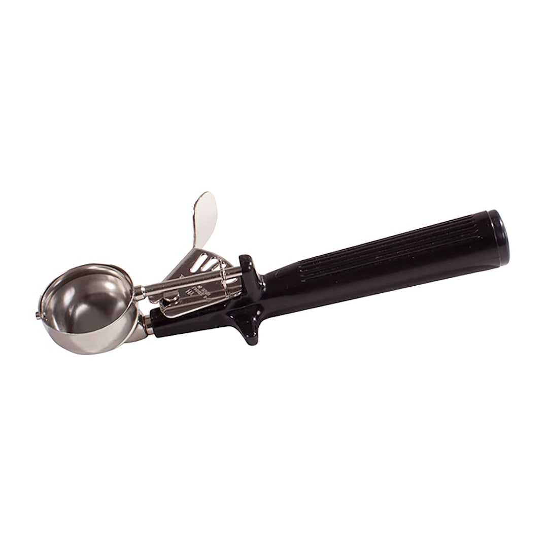 Winco ICOP-30 1-Pc 1 Ounce #30 Disher with Black Handle