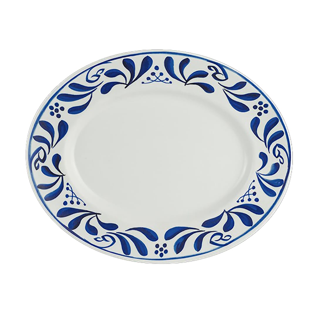 Delfin 7062DD303 Viva Melamine 11" x 9" Oval Plate