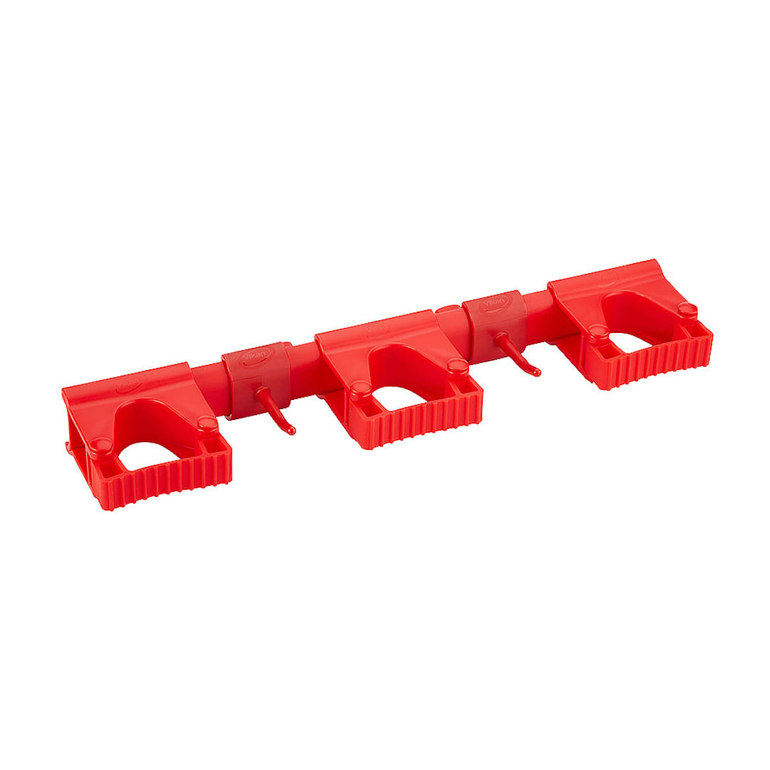 Vikan 10114 Red Hygienic Hi-Flex Wall Bracket System
