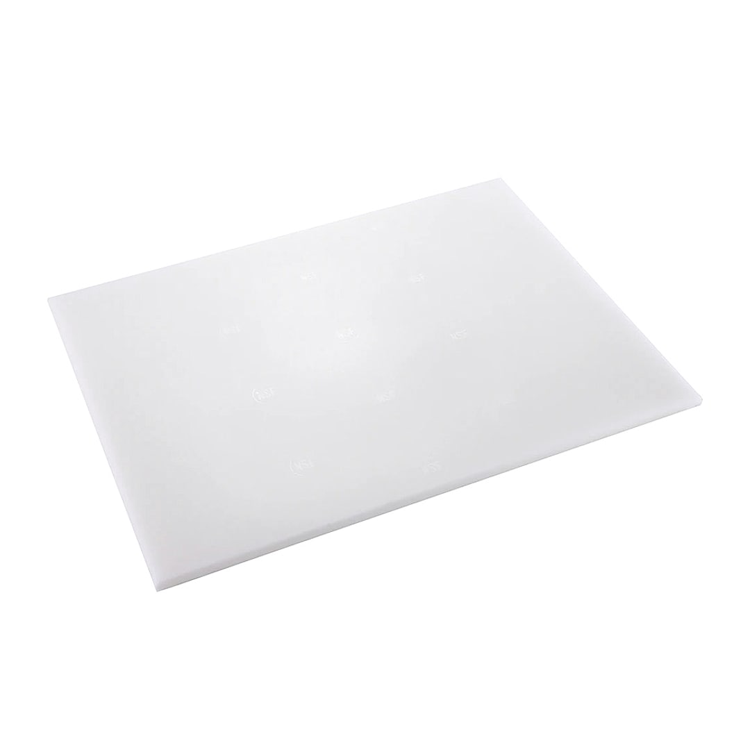Browne Foodservice 57361201 Poly White 18" x 12" x 1/2" Cutting Board