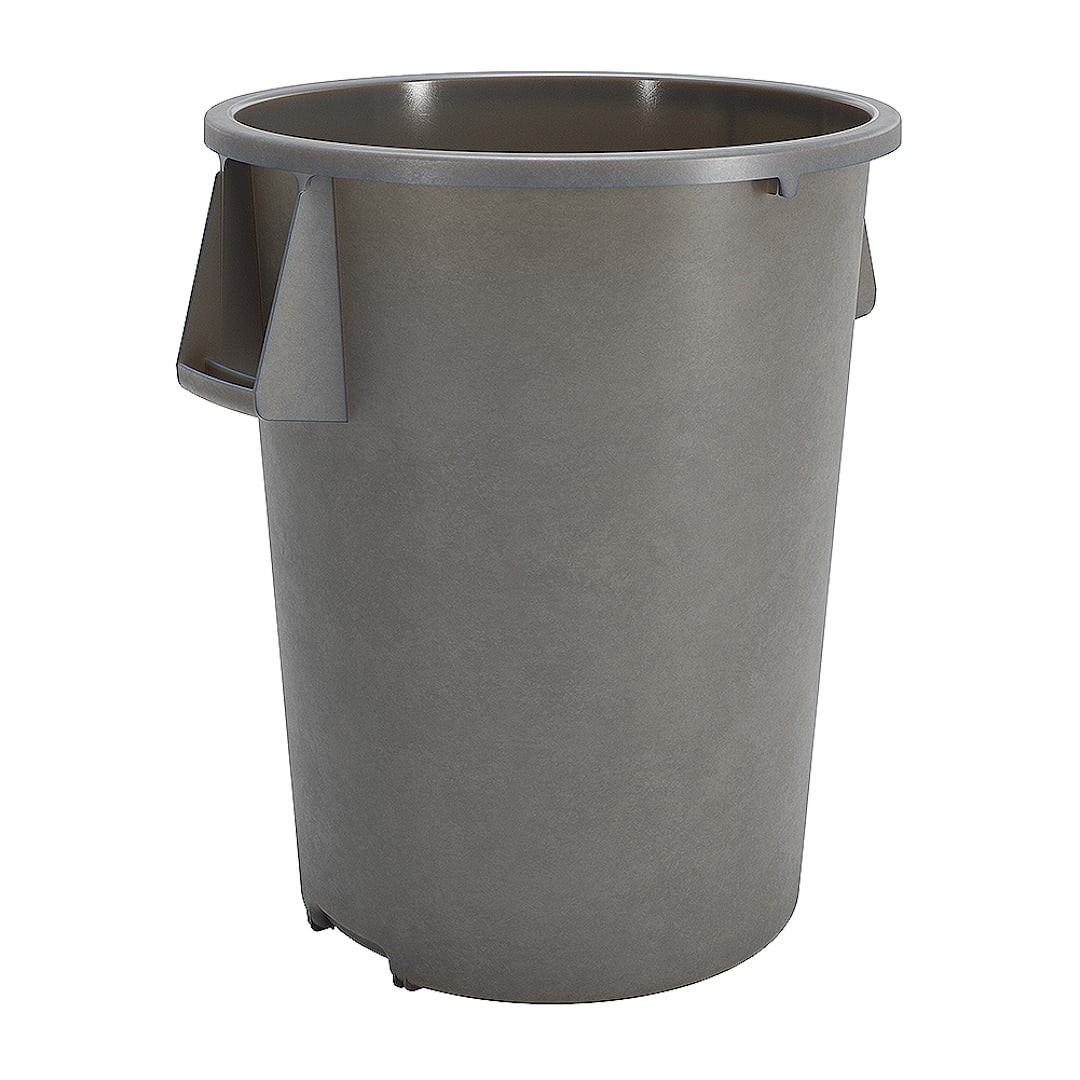 Carlisle 84105523 Bronco Gray 55 Gallon Waste Container