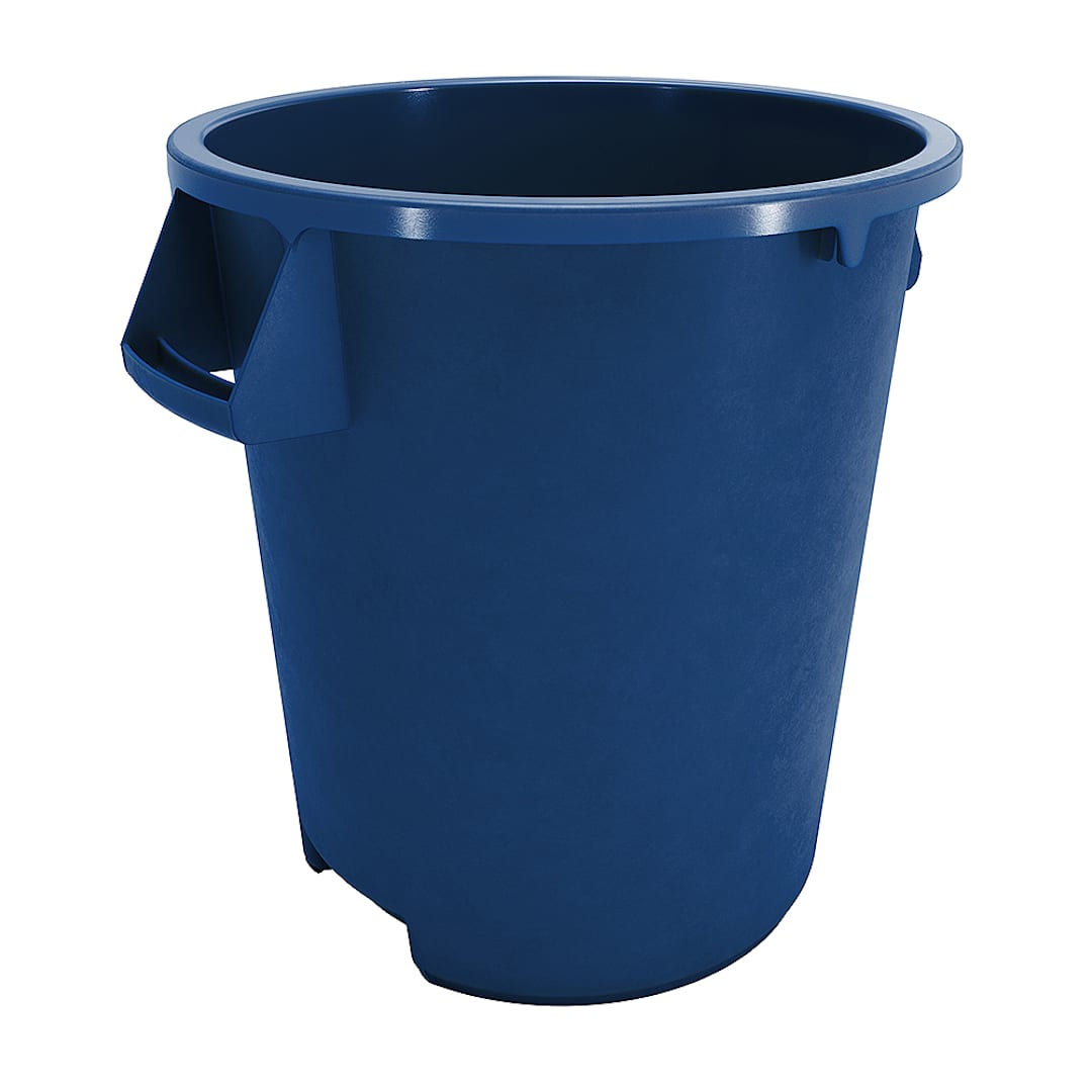 Carlisle 84101014 Bronco Blue 10 Gallon Waste Container